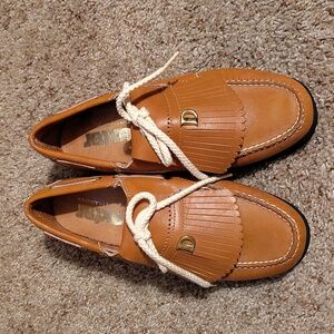 Vtg Ladies Dexter Leather Golf Cleats sz 6.5